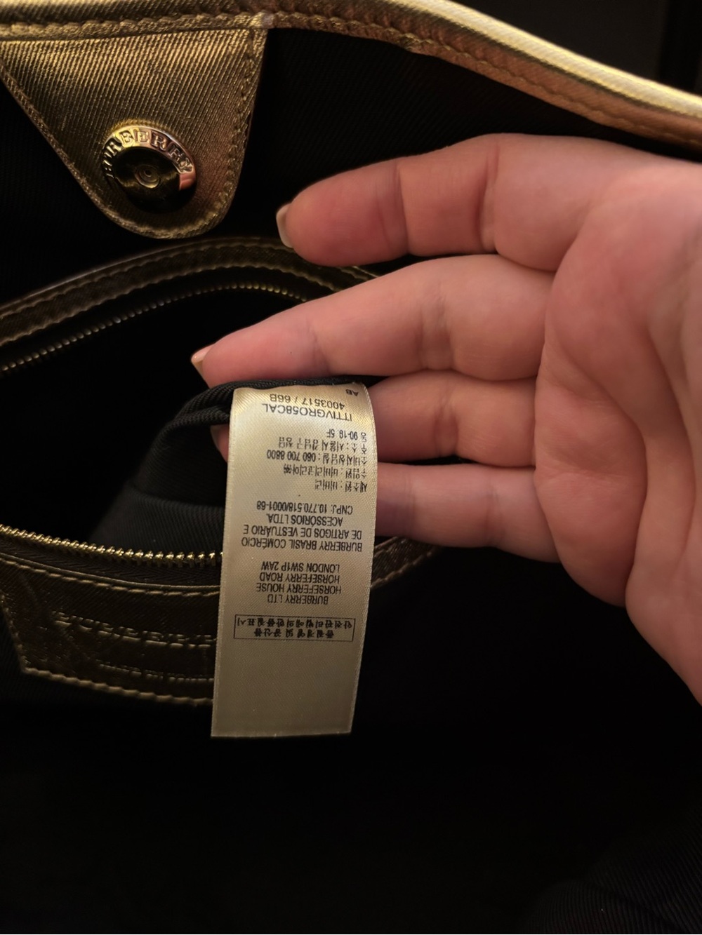 ✨RARE VINTAGE BURBERRY✨ Small Canter in Horseferry Check Beige Gold - Picture 6 of 16